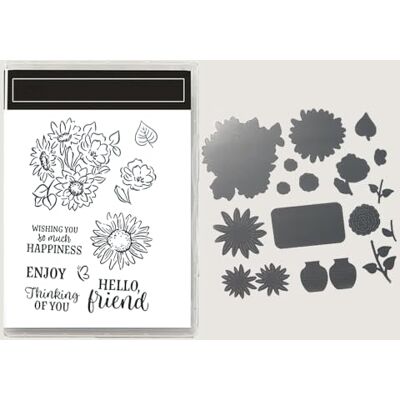 Aruieys Klarstempel & Metallstanzen Set, Weihnachten 2026 Neu Halloween, DIY Scrapbooking Basteln für Geburtstag‑ und Feiertags‑Grußkarten Aruieys Klarstempel & Metallstanzen Set, Weihnachten 2026 Neu Halloween, DIY Scrapbooking Basteln für Geburtstag‑ und Feiertags‑Grußkarten