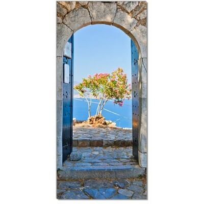 Wallario Selbstklebende Türtapete Torbogen Toskana Türposter 93 x 205 cm Abwischbar, rückstandsfrei zu entfernen Wallario Selbstklebende Türtapete Torbogen Toskana Türposter 93 x 205 cm Abwischbar, rückstandsfrei zu entfernen