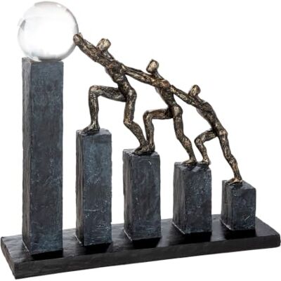 GILDE Skulptur Teamwork Polyresin, mit Spruchkärtchen, H 32 cm Material: Kunstharz (Polyresin), bronzefarben-schwarz. Inklusive Spruchkärtchen. Motiv: Gruppe mit Kugel. GILDE Skulptur Teamwork Polyresin, mit Spruchkärtchen, H 32 cm Material: Kunstharz (Polyresin), bronzefarben-schwarz. Inklusive Spruchkärtchen. Motiv: Gruppe mit Kugel.