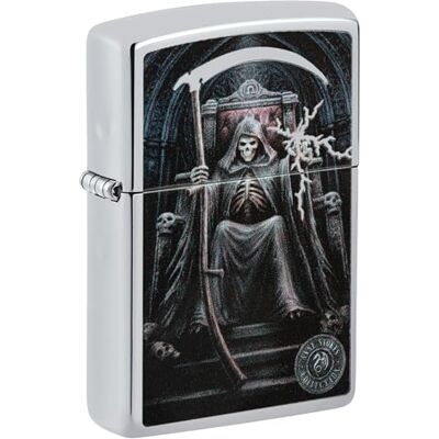 Zippo Sturmfeuerzeug Anne Stokes, High Polish Chrome, Color Image Nachfüllbar Wiederverwendbar Windfestes Design Geschenkbox Made in USA Zippo Sturmfeuerzeug Anne Stokes, High Polish Chrome, Color Image Nachfüllbar Wiederverwendbar Windfestes Design Geschenkbox Made in USA