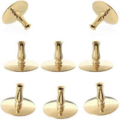 NKlaus 8X Kerzenhalter Messing Gold, bis Ø6,7mm Die Leuchter halten dünne Altarkerzen, Ritualkerzen und Bienenwachskerzen und eignen sich für die Hochzeit NKlaus 8X Kerzenhalter Messing Gold, bis Ø6,7mm Die Leuchter halten dünne Altarkerzen, Ritualkerzen und Bienenwachskerzen und eignen sich für die Hochzeit