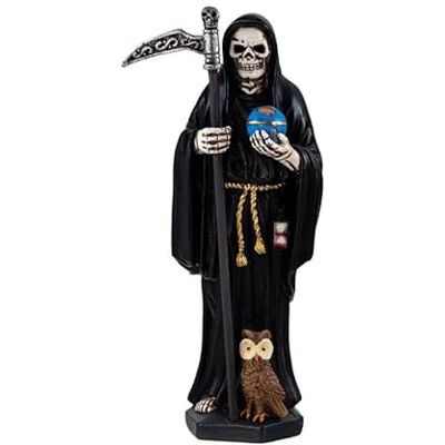 DRW Figur Santa Tod Grün Harz handbemalt 15 cm (Schwarz) DRW Figur Santa Tod Grün Harz handbemalt 15 cm (Schwarz)