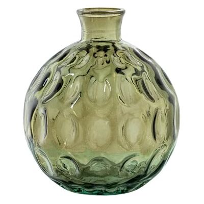 DRW Tischvase, Glas, Grün, 16 x 16 x 18 cm DRW Tischvase, Glas, Grün, 16 x 16 x 18 cm
