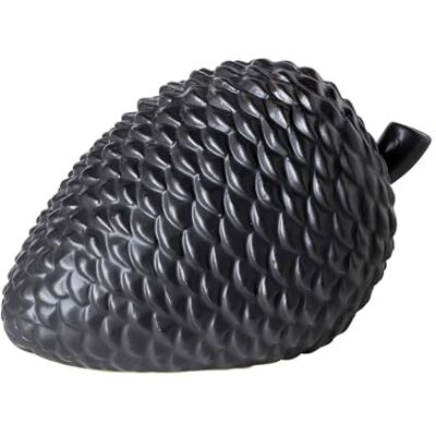 Fink Deko-Zapfen Porzellan schwarz 13 cm eleganter Tannenzapfen mit detailreicher Struktur, stilvolles Wohnaccessoire für Festliche Weihnachtsdekoration auf Tisch, Kommode oder Fensterbank Fink Deko-Zapfen Porzellan schwarz 13 cm eleganter Tannenzapfen mit detailreicher Struktur, stilvolles Wohnaccessoire für Festliche Weihnachtsdekoration auf Tisch, Kommode oder Fensterbank