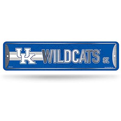 Rico Industries NCAA Kentucky Wildcats Home Decor Metall-Straßenschild (10,2 x 38,1 cm) – ideal für Zuhause, Büro, Schlafzimmer und Männerhöhle – hergestellt Rico Industries NCAA Kentucky Wildcats Home Decor Metall-Straßenschild (10,2 x 38,1 cm) – ideal für Zuhause, Büro, Schlafzimmer und Männerhöhle – hergestellt