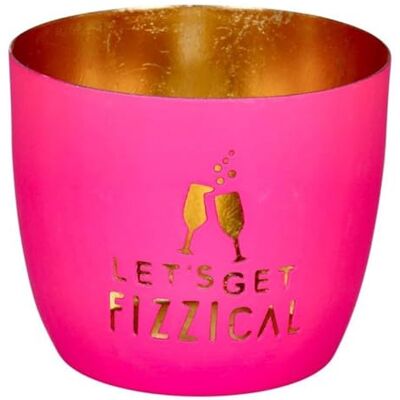 Gift Company Windlicht Madras Let's get fizzical Eisen Farbe: hot pink/Gold -(ØxH) 10 x 8,5 cm Gift Company Windlicht Madras Let's get fizzical Eisen Farbe: hot pink/Gold -(ØxH) 10 x 8,5 cm