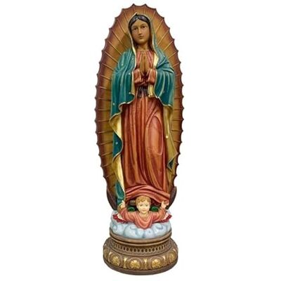 DRW Mexikanische Guadeloupe Jungfrau Figur Harz handbemalt, 105 cm DRW Mexikanische Guadeloupe Jungfrau Figur Harz handbemalt, 105 cm