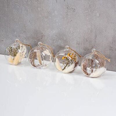 levandeo Deko Anhänger Glaskugel ø8cm Trockenblumen Natur Blume Kugeldeko Boho Kugel Wohndekoration Tischdeko levandeo Deko Anhänger Glaskugel ø8cm Trockenblumen Natur Blume Kugeldeko Boho Kugel Wohndekoration Tischdeko