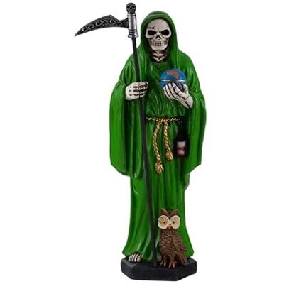 DRW Santa Muerte grün aus Harz, 20 cm DRW Santa Muerte grün aus Harz, 20 cm