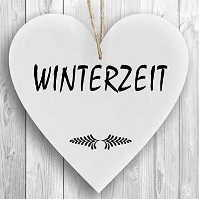 Homeyourself Herzschild Holzherz Holzschild 16 x 16 cm Winterzeit weiß Dekoschild Wandschild Schild Holz Winter Weihnachten Homeyourself Herzschild Holzherz Holzschild 16 x 16 cm Winterzeit weiß Dekoschild Wandschild Schild Holz Winter Weihnachten