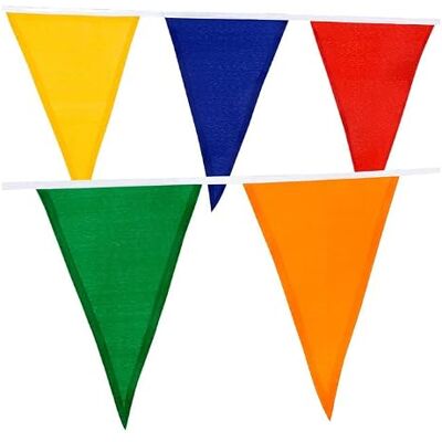 PAINT IT EASY NEU Wimpelkette aus Stoff, bunt, 10m PAINT IT EASY NEU Wimpelkette aus Stoff, bunt, 10m