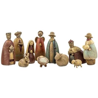 Inmaculada Romero IR Mysterium Geburt Weihnachten modern 11 Teile 15 cm Figuren Harz Holzoptik Kind Jesus Jungfrau Inmaculada Romero IR Mysterium Geburt Weihnachten modern 11 Teile 15 cm Figuren Harz Holzoptik Kind Jesus Jungfrau
