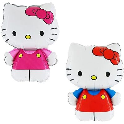 Toyland ® Hello Kitty Folienballon-Set, 1 x 75cm (30") große Figur in Rosa und 1 x 75 cm (30") Figur in Rot und Blau, Kinderparty-Dekorationen Toyland ® Hello Kitty Folienballon-Set, 1 x 75cm (30") große Figur in Rosa und 1 x 75 cm (30") Figur in Rot und Blau, Kinderparty-Dekorationen