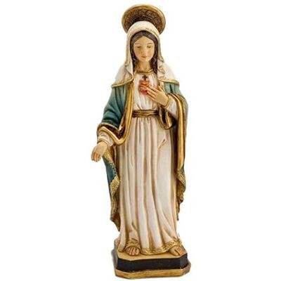 DRW Heilige Figur Herz von Maria Harz handbemalt, 21 cm DRW Heilige Figur Herz von Maria Harz handbemalt, 21 cm