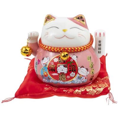 lachineuse Figur Katze Maneki Neko – Glückssymbol – beweglicher Arm – traditioneller japanischer Glücksbringer – 10 x 12 x 10 cm – Porzellan, Rosa – Batterie LR03 Nicht im Lieferumfang enthalten lachineuse Figur Katze Maneki Neko – Glückssymbol – beweglicher Arm – traditioneller japanischer Glücksbringer – 10 x 12 x 10 cm – Porzellan, Rosa – Batterie LR03 Nicht im Lieferumfang enthalten