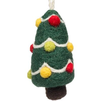 SIKORA Filz Anhänger hangemachter Christbaumschmuck aus Wollfilz Deko Figur Weihnachten Ornament Handmade in Nepal, Farbe:Weihnachtsbaum 9cm FZ9 SIKORA Filz Anhänger hangemachter Christbaumschmuck aus Wollfilz Deko Figur Weihnachten Ornament Handmade in Nepal, Farbe:Weihnachtsbaum 9cm FZ9