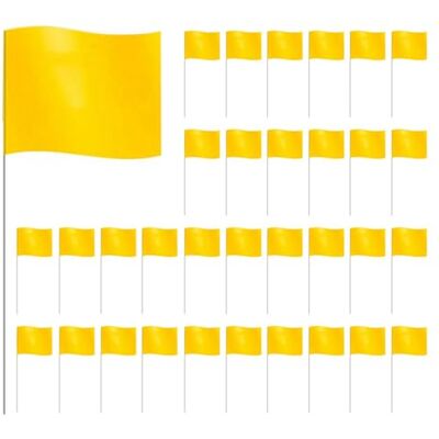 Tumintu Markierungsfahnen, Markierungsfahnen für Rasen, 60 Stück, Kleine PVC-Flaggen, Markierungsfahnen, Rasenflaggen, Gartenflaggen, Vermessungsflaggen, Gelb Tumintu Markierungsfahnen, Markierungsfahnen für Rasen, 60 Stück, Kleine PVC-Flaggen, Markierungsfahnen, Rasenflaggen, Gartenflaggen, Vermessungsflaggen, Gelb