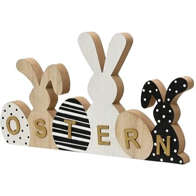 Decoris Deko Aufsteller Holz 17x29cm Osterhasen und Ostereier Osterdeko mit Schriftzug Ostern Holzaufsteller als Osterschmuck Frühingsdeko Tischdeko zum Stellen Natur Braun Schwarz Weiß Decoris Deko Aufsteller Holz 17x29cm Osterhasen und Ostereier Osterdeko mit Schriftzug Ostern Holzaufsteller als Osterschmuck Frühingsdeko Tischdeko zum Stellen Natur Braun Schwarz Weiß