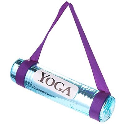 BRUBAKER Yoga Matte Blau Handbemalte Weihnachtskugel aus Glas Mundgeblasener Christbaumschmuck Figuren lustig Deko Anhänger Baumkugel ca. 11 cm BRUBAKER Yoga Matte Blau Handbemalte Weihnachtskugel aus Glas Mundgeblasener Christbaumschmuck Figuren lustig Deko Anhänger Baumkugel ca. 11 cm