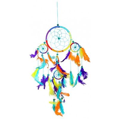 Woru Dreamcatcher Regenbogen, bunter Traumfänger in verschiedenen Größen, Grösse:ca. 12 cm Woru Dreamcatcher Regenbogen, bunter Traumfänger in verschiedenen Größen, Grösse:ca. 12 cm