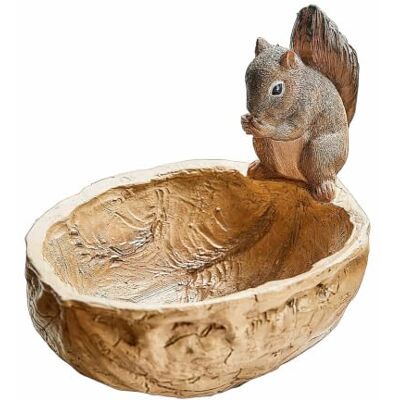 Loberon Deko-Schale Orinell Handbemalt Natürliche Holzoptik mit Detailreicher Eichhörnchen-Figur Herbst-Flair Wohnaccessoire Polyresin, braun Loberon Deko-Schale Orinell Handbemalt Natürliche Holzoptik mit Detailreicher Eichhörnchen-Figur Herbst-Flair Wohnaccessoire Polyresin, braun