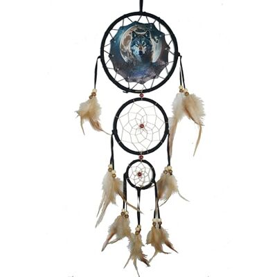 Remorlet Remorelt Wolf Traumfänger Schlafzimmer Wanddekoration Weihnachten Home Decoration Raumzubehör Feder Dekoration Einzigartiger Home Craft Wall Pendant (DC04 6Inch Wolf W/Moon) Remorlet Remorelt Wolf Traumfänger Schlafzimmer Wanddekoration Weihnachten Home Decoration Raumzubehör Feder Dekoration Einzigartiger Home Craft Wall Pendant (DC04 6Inch Wolf W/Moon)