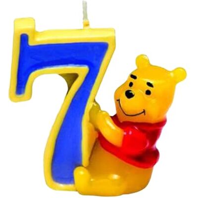 Disney Procos Kerze Winnie Puuh und Freunde Nummer 7 Disney Procos Kerze Winnie Puuh und Freunde Nummer 7