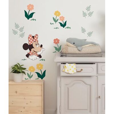 Komar Wandtattoo Disney Minnie Mouse Beauty in Bloom Größe 50 x 70 cm Wandsticker, Kinderzimmer, Wanddekoration, Gelb,grün,rosa Komar Wandtattoo Disney Minnie Mouse Beauty in Bloom Größe 50 x 70 cm Wandsticker, Kinderzimmer, Wanddekoration, Gelb,grün,rosa
