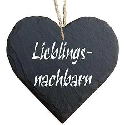Homeyourself Herz Schieferherz Schiefer Schieferschild 10 x 10 cm Lieblingsnachbarn schwarz Dekoschild Wandschild Schild Stein Geschenk Homeyourself Herz Schieferherz Schiefer Schieferschild 10 x 10 cm Lieblingsnachbarn schwarz Dekoschild Wandschild Schild Stein Geschenk