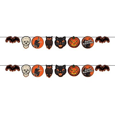 Beistle 2 Stück Retro Vintage Halloween Banner Gruselige Dekorationen für Zuhause und Büro Beistle 2 Stück Retro Vintage Halloween Banner Gruselige Dekorationen für Zuhause und Büro