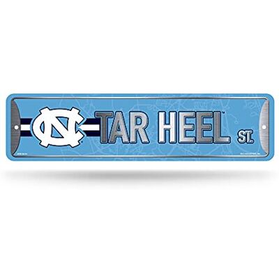 Rico Industries NCAA North Carolina Tar Heels Home Decor Metall Straßenschild (10,2 x 38,1 cm) – ideal für Zuhause, Büro, Schlafzimmer und Männerhöhle – hergestellt Rico Industries NCAA North Carolina Tar Heels Home Decor Metall Straßenschild (10,2 x 38,1 cm) – ideal für Zuhause, Büro, Schlafzimmer und Männerhöhle – hergestellt