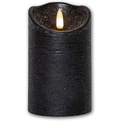 Star Trading LED Echtwachskerze 3D FLAMME RUSTIC, schwarz, Timer, Höhe 12,5cm, Durchmesser 7,5cm, batteriebetrieben, Flackereffekt Star Trading LED Echtwachskerze 3D FLAMME RUSTIC, schwarz, Timer, Höhe 12,5cm, Durchmesser 7,5cm, batteriebetrieben, Flackereffekt