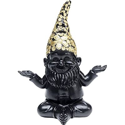 Kare Design Deko Figur Zwerg Meditation, Schwarz/Gold, Gartenzwerg, Wohnaccessoire, Dekoration für Sideboards, Kommoden oder Regale, 19x15x10 cm (H/B/T) Kare Design Deko Figur Zwerg Meditation, Schwarz/Gold, Gartenzwerg, Wohnaccessoire, Dekoration für Sideboards, Kommoden oder Regale, 19x15x10 cm (H/B/T)