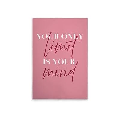 A.S. Création Leinwandbild Your Only Limit is Your Mind Wandbild in Rosa, Rot 50 x 75 cm DD133078 A.S. Création Leinwandbild Your Only Limit is Your Mind Wandbild in Rosa, Rot 50 x 75 cm DD133078