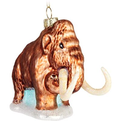 BRUBAKER Mammut Weihnachtskugel aus Glas Handbemalt und Mundgeblasen Steinzeit Elefant Christbaumschmuck Lustig Christbaumkugel Figuren Weihnachtsdeko Anhänger Deko Baumkugel BRUBAKER Mammut Weihnachtskugel aus Glas Handbemalt und Mundgeblasen Steinzeit Elefant Christbaumschmuck Lustig Christbaumkugel Figuren Weihnachtsdeko Anhänger Deko Baumkugel