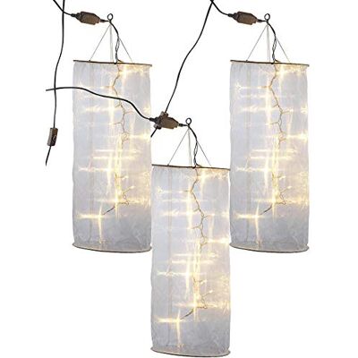 Lunartec Organza Lichtschlauch: 3er-Set Organza-Lichterschlauch-Skulpturen mit 20 LEDs, 60 cm (Lichtschlauch für Weihnachten, LED-Lampions zum Aufhängen, Stoff Lichterkette) Lunartec Organza Lichtschlauch: 3er-Set Organza-Lichterschlauch-Skulpturen mit 20 LEDs, 60 cm (Lichtschlauch für Weihnachten, LED-Lampions zum Aufhängen, Stoff Lichterkette)