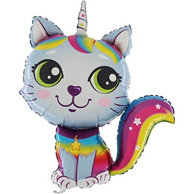 Toyland ® 38 "Regenbogen-Einhorn-Katzenfolienballon Cry Babies BLAU Partydekorationen Toyland ® 38 "Regenbogen-Einhorn-Katzenfolienballon Cry Babies BLAU Partydekorationen