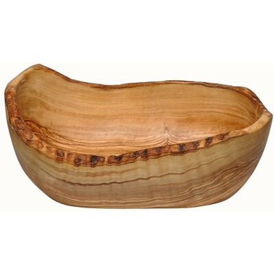 Unbekannt VolkskunstShop Obstschale oval Naturform aus Olivenholz, 26 x 18cm, 500ml, Holz (Solid Wood), Rustikal, Bowl, Schale Unbekannt VolkskunstShop Obstschale oval Naturform aus Olivenholz, 26 x 18cm, 500ml, Holz (Solid Wood), Rustikal, Bowl, Schale
