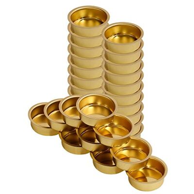 Bütic GmbH Teelichthalter Messing Ø 40mm / 18mm tief Teelicht Tülle für Standard Teelichtkerzen. EIN echtes deutsches Qualitätsprodukt., Größe:30er Set Bütic GmbH Teelichthalter Messing Ø 40mm / 18mm tief Teelicht Tülle für Standard Teelichtkerzen. EIN echtes deutsches Qualitätsprodukt., Größe:30er Set