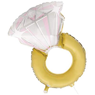 Unique Riesen Folien-Diamantring-Luftballon 63 cm Unique Riesen Folien-Diamantring-Luftballon 63 cm