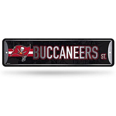 Rico Industries NFL Tampa Bay Buccaneers Home Decor Metall Straßenschild (10,2 x 38,1 cm) – ideal für Zuhause, Büro, Schlafzimmer und Männerhöhle – hergestellt Rico Industries NFL Tampa Bay Buccaneers Home Decor Metall Straßenschild (10,2 x 38,1 cm) – ideal für Zuhause, Büro, Schlafzimmer und Männerhöhle – hergestellt