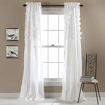 Lush Decor Weiße transparente Vorhänge - Innenvorhänge Lush Decor Weiße transparente Vorhänge - Innenvorhänge