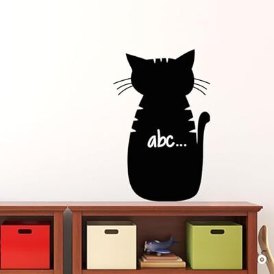 Ambiance Sticker Kreidetafel – Wandaufkleber, selbstklebend, abwischbar, Karikatur Katze, H 30 x L 20 cm Ambiance Sticker Kreidetafel – Wandaufkleber, selbstklebend, abwischbar, Karikatur Katze, H 30 x L 20 cm