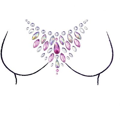 Unique ® Dekolleté Aufkleber Strasssteine Juwelen Sticker Schmucksteine Selbstklebend für Junggesellenabschied JGA Fasching Karneval Fest Feier Party Unique ® Dekolleté Aufkleber Strasssteine Juwelen Sticker Schmucksteine Selbstklebend für Junggesellenabschied JGA Fasching Karneval Fest Feier Party