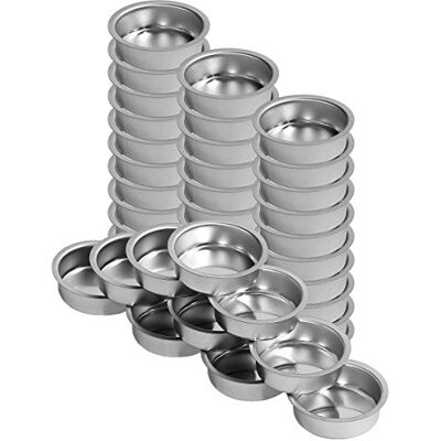 Bütic GmbH Teelichthalter silbern Ø 40mm / 18mm tief Teelicht Tülle für Standard Teelichtkerzen. Ein echtes deutsches Qualitätsprodukt., Größe:40er Set Bütic GmbH Teelichthalter silbern Ø 40mm / 18mm tief Teelicht Tülle für Standard Teelichtkerzen. Ein echtes deutsches Qualitätsprodukt., Größe:40er Set