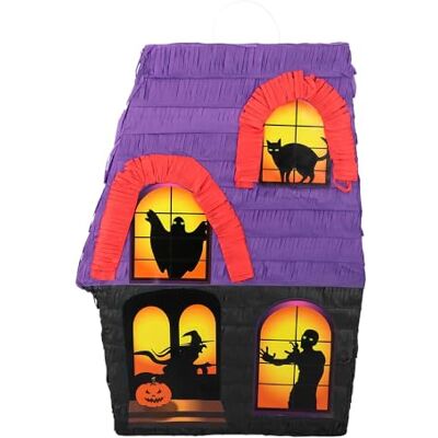 Feestbazaar Piñata Spookhuis - Piñata - 33x10x45cm Feestbazaar Piñata Spookhuis - Piñata - 33x10x45cm
