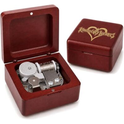 Sinzyo Kingdom Hearts Vintage Holz mechanische Spieluhr Geburtstag Geschenk Weihnachten Valentinstag (Holzbox mit rotem Thema) Sinzyo Kingdom Hearts Vintage Holz mechanische Spieluhr Geburtstag Geschenk Weihnachten Valentinstag (Holzbox mit rotem Thema)