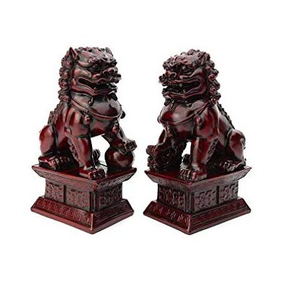 Schutz- und Glücksstatue - Guardian Lions 17cm Schutz- und Glücksstatue - Guardian Lions 17cm