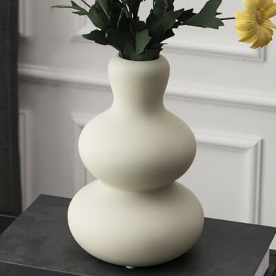 Tenforie Blumenvase, Keramikvasen für Dekoration, Blumenvase für Zuhause, Wohnzimmer, Zuhause, Büro, Tafelaufsatz, Tisch und Hochzeit (hellgrau) Tenforie Blumenvase, Keramikvasen für Dekoration, Blumenvase für Zuhause, Wohnzimmer, Zuhause, Büro, Tafelaufsatz, Tisch und Hochzeit (hellgrau)
