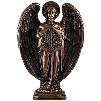 DRW Engel Metatron Figur aus Harz, handbemalt, Bronze, 60 cm DRW Engel Metatron Figur aus Harz, handbemalt, Bronze, 60 cm